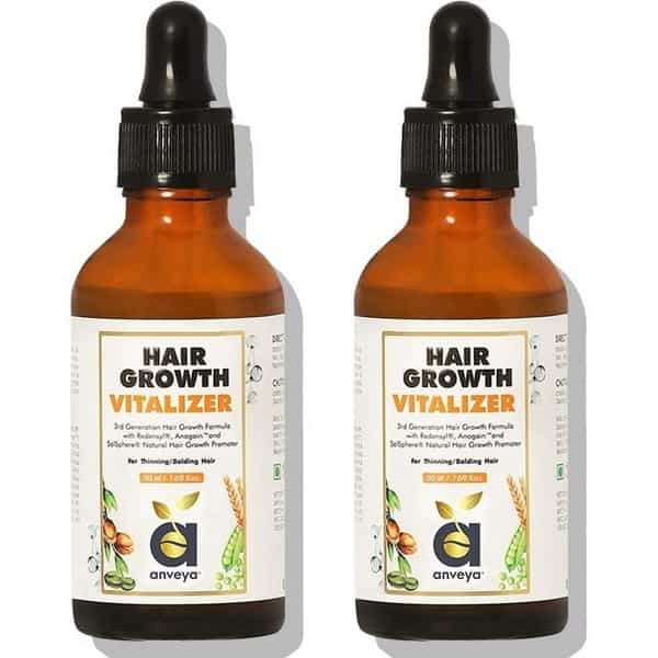 Anveya Hair Growth Vitalizer Serum 50Ml X Pack Of 2