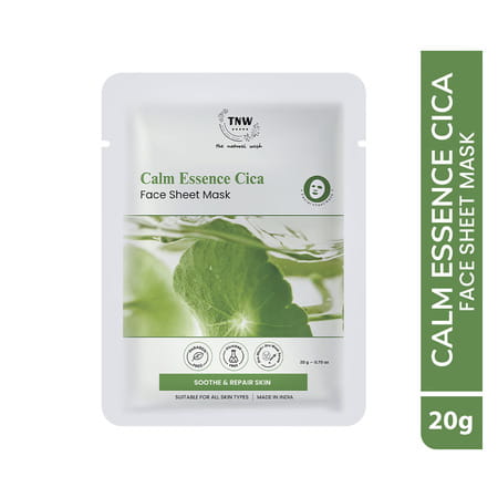 Tnw The Natural Wash Cica Face Sheet Mask | Soothing For Sensitive Skin 20 Gm