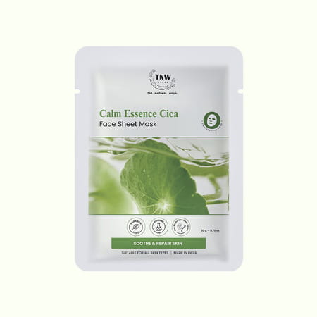 Tnw The Natural Wash Cica Face Sheet Mask | Soothing For Sensitive Skin 20 Gm