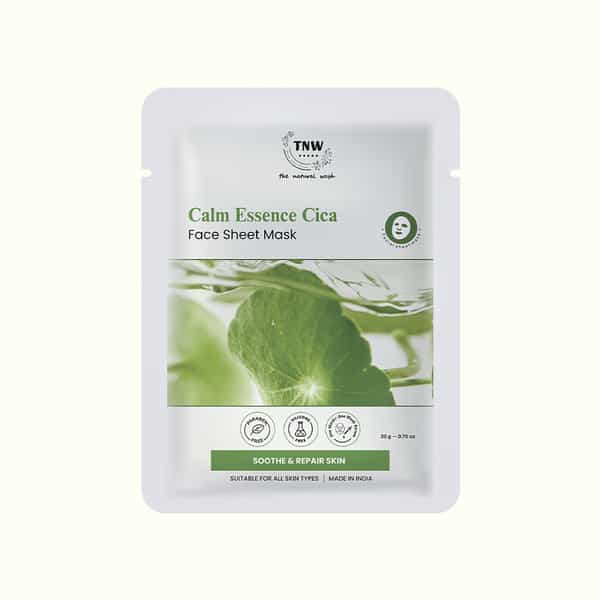 Tnw The Natural Wash Cica Face Sheet Mask | Soothing For Sensitive Skin 20 Gm