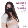 Frido Ultimate Pro Copper Treated Mask|Nose Clip|Ear Loop|Washable|Imported|Medium Size (Pack Of 2)