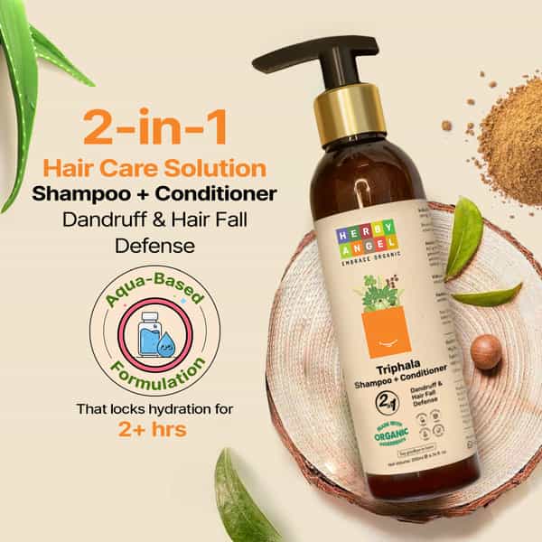 Herby Angel Triphala Shampoo & Conditioner For Kids (2+ Years) Sls- Free - 200Ml