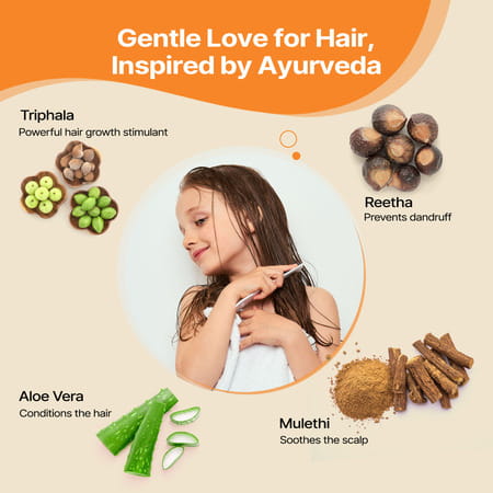 Herby Angel Triphala Shampoo & Conditioner For Kids (2+ Years) Sls- Free - 200Ml