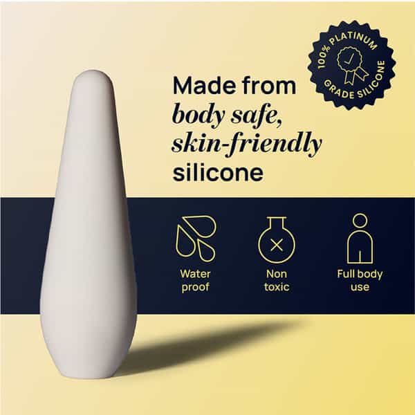 Mymuse Pulse Personal Massager - 5 Speeds | Rechargeable & Waterproof (Morning Light)