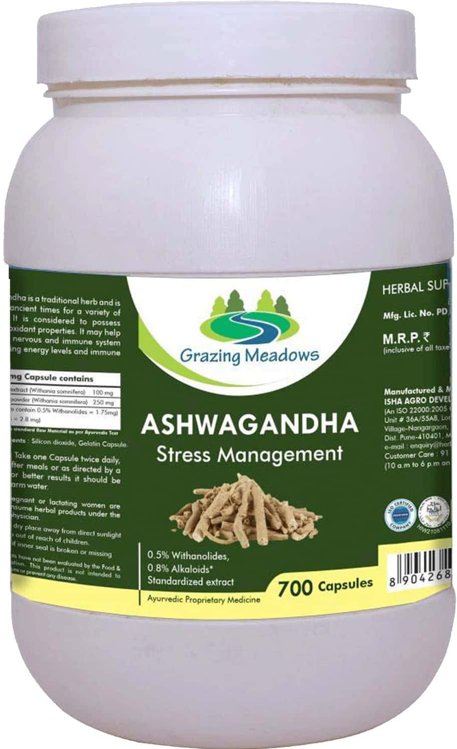 Grazing Meadows Ashwagandha - 700 Capsules