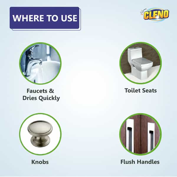 Cleno Sanitizing & Disinfectant Wet Wipes Cleanse Floor/Frame/Furniture- 50 Wipes