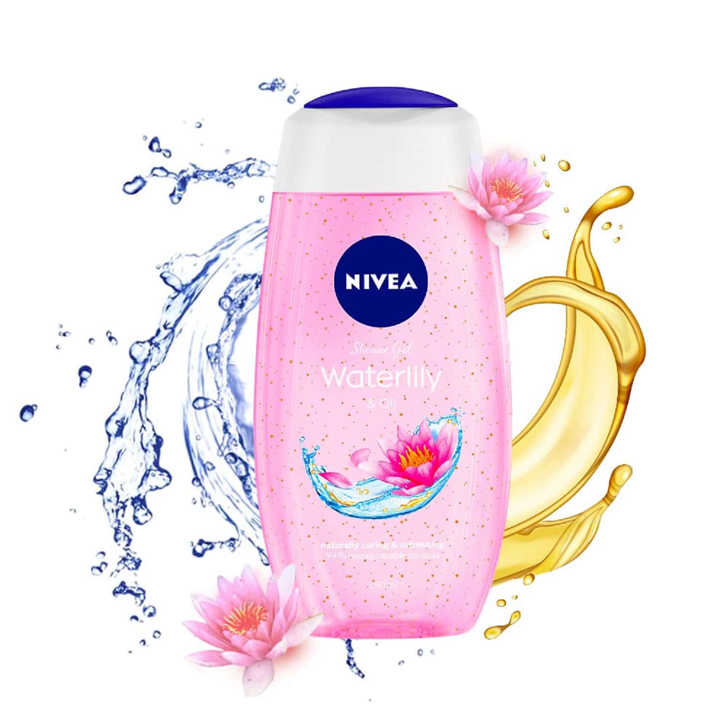 Nivea Body Wash | Waterlily & Oil Shower Gel 250 Ml