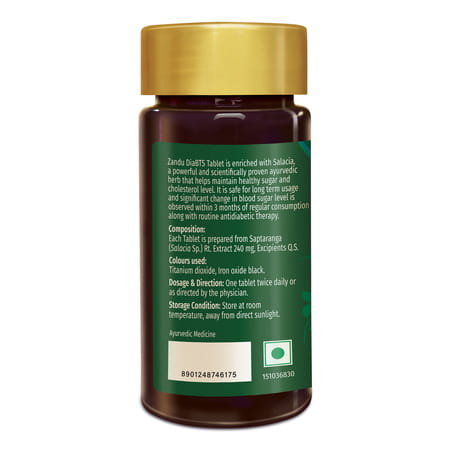 Zandu Diabts Tablets 90 No's