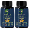 Fij Ayurveda Omega 3 Fish Oil - 500mg 60 Softget Capsules (Pack Of 2)
