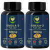 Fij Ayurveda Omega 3 Fish Oil - 500mg 60 Softget Capsules (Pack Of 2)