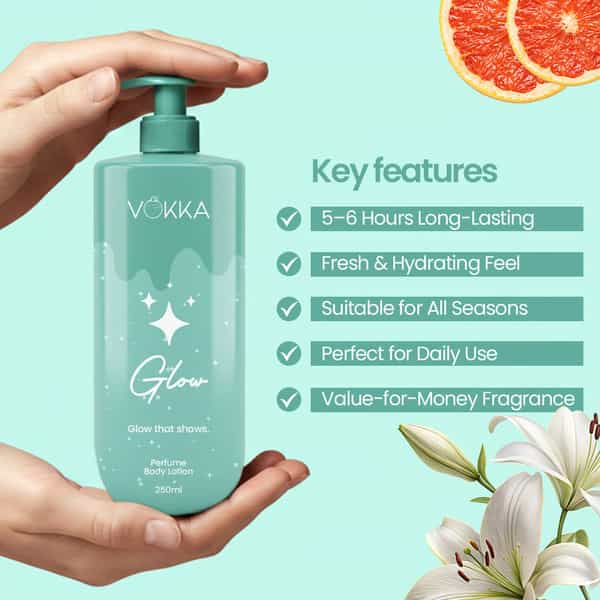 Vokka Ritual & Glow Perfume Body Lotion Combo 250Ml X 2 | Warm Vanilla & Fruity Floral Fragrance