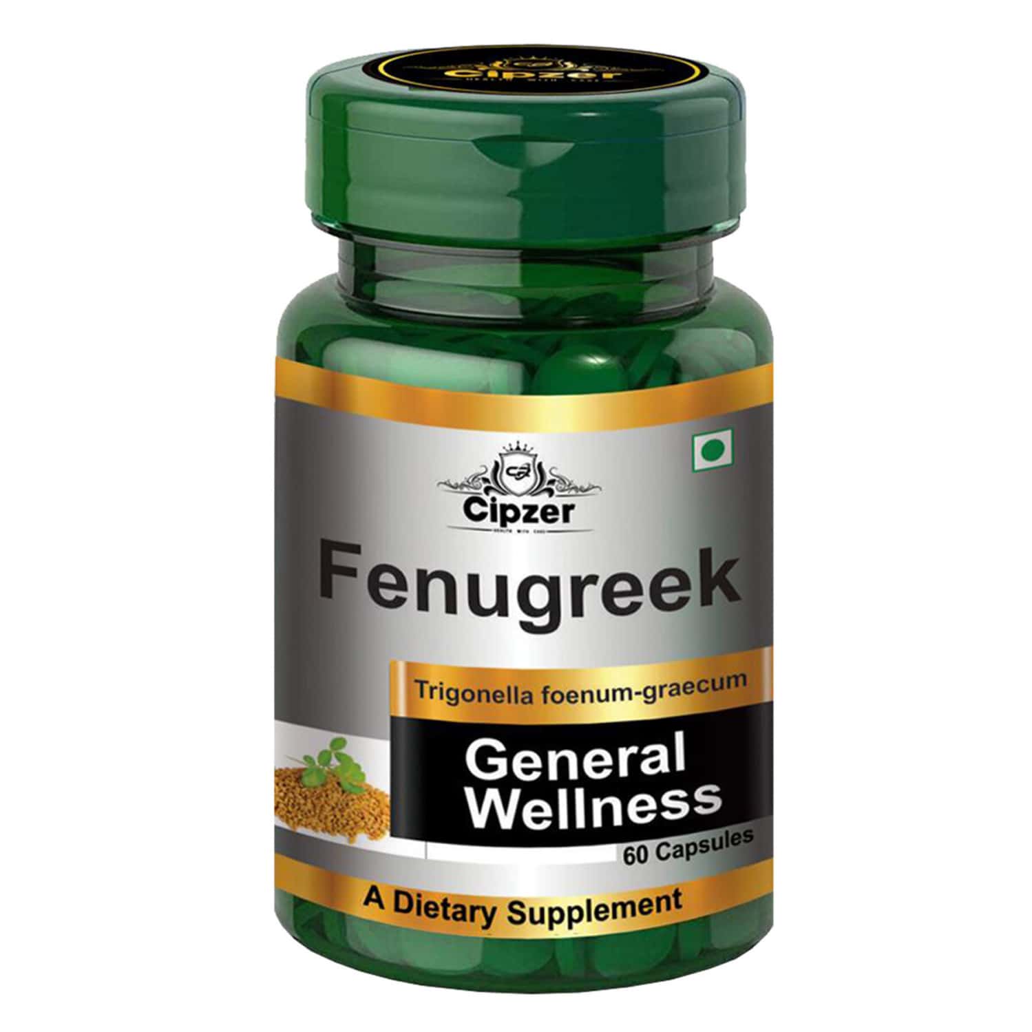 Buy CIPZER FENUGREEK CAPSULEBALANCES CHOLESTEROL LEVELMAINTAINS LIVER AND KIDNEY HEALTH60