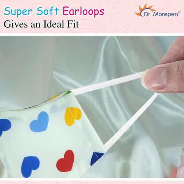 Dr. Morepen Cotton Mask Washable & Reusable For Kids | Small | Pack Of 5