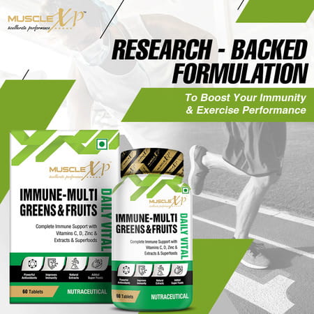 Musclexp Immune-Multi Greens & Fruits 60 Tablets