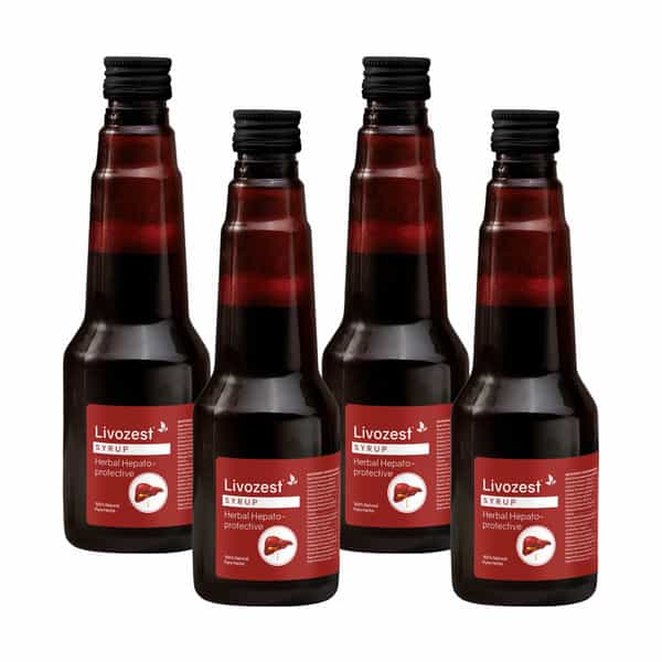 Livozest Syrup 200 Ml | Liver Health Supplement | Detox Liver (Pack Of 4)