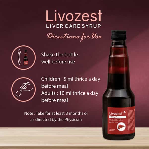 Livozest Syrup 200 Ml | Liver Health Supplement | Detox Liver (Pack Of 4)