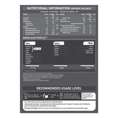 Muscleblaze Biozyme Whey (Rich Chocolate | 1kg Refill) | 50% Higher Absorption | Eaf Certified