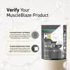 Muscleblaze Biozyme Performance Whey Protein Powder | Rich Chocolate (1kg Refill Pack) | 25g Protein