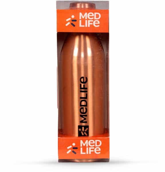 Medlife Copper Water Bottle Pack Of 1 Ltr