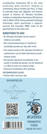 Dr. Morepen Greatgut Probiotics | Instant-5b | Sachet | 6 No'S