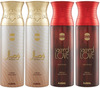 Ajmal Wisal & Sacred Love Deodorant Spray- For Men & Women (200 Ml Pack Of 4)
