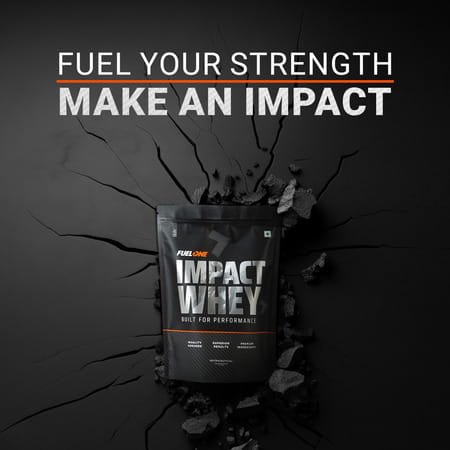 Fuel One Impact Whey (Cold Coffee | 1kg) | 23g Protein Per Scoop