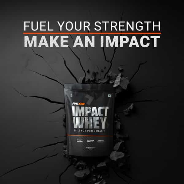 Fuelone Impact Whey Protein Blend | Cold Coffee | 1Kg (2.2Lbs) | 23G Protein Per Scoop