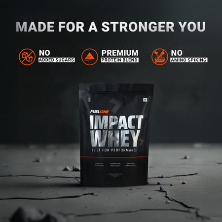 Fuel One Impact Whey (Cold Coffee | 1kg) | 23g Protein Per Scoop