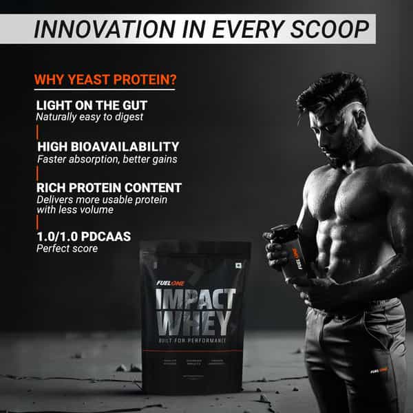 Fuelone Impact Whey Protein Blend | Cold Coffee | 1Kg (2.2Lbs) | 23G Protein Per Scoop