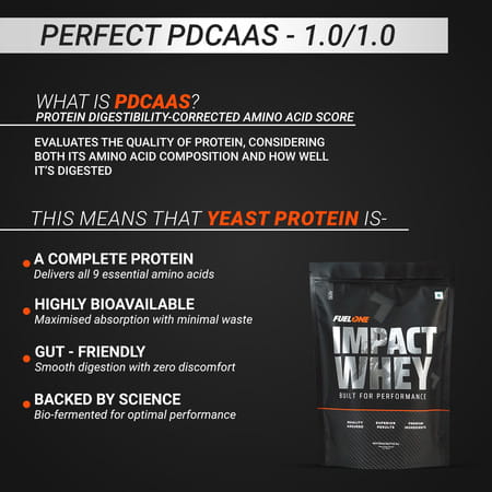 Fuel One Impact Whey (Cold Coffee | 1kg) | 23g Protein Per Scoop