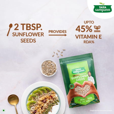 Tata Sampann 100% Pure Premium Sunflower Seeds| Rich In Dietary Fibre & Protein| 200g