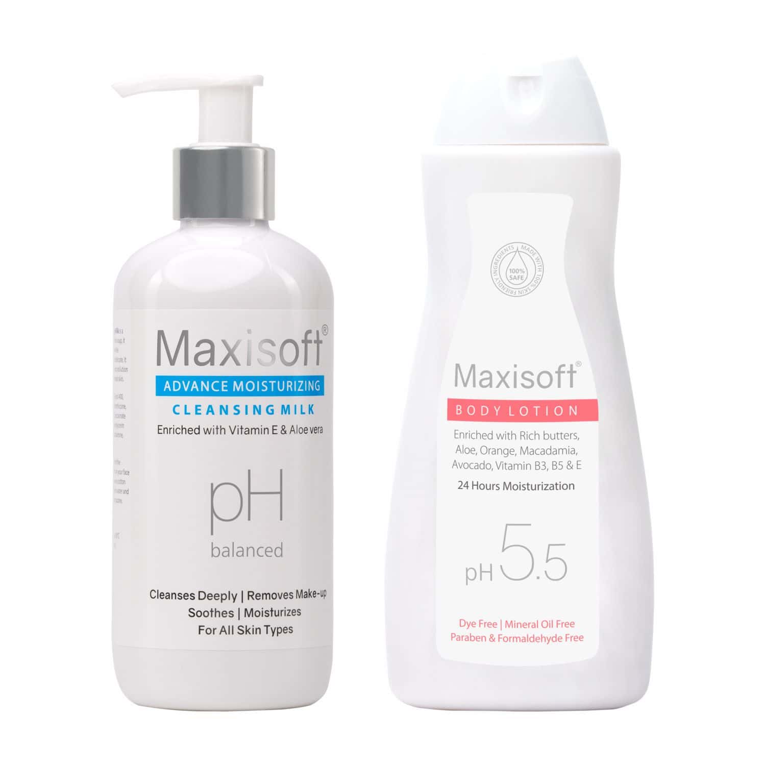 Maxisoft Winter Care Moisturising Cleansing Milk 300 Ml And Body Lotion 200 Ml