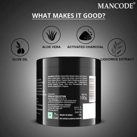 Mancode Charcoal Scrub 100Gm