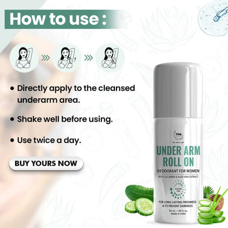 Tnw-The Natural Wash Underarm Roll-On Deodorant For Women - 50 Ml
