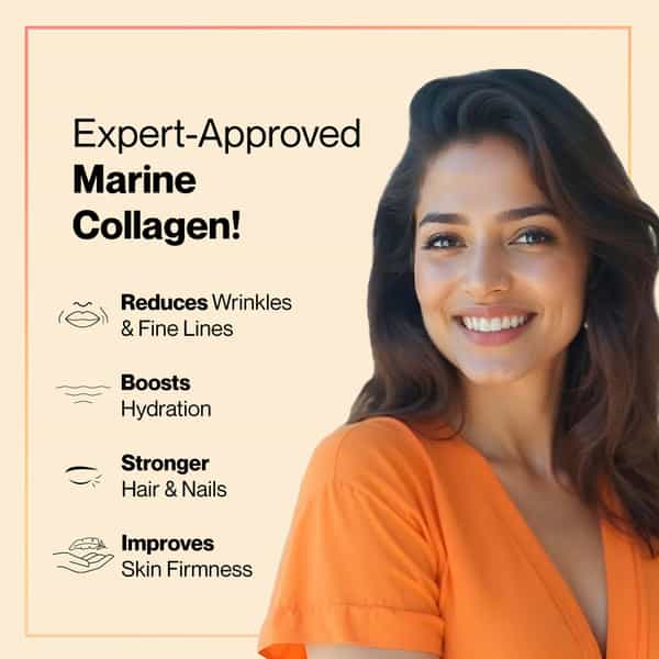 Setu Skin: Youthful Marine Collagen Powder | Unisex - Peach Mango Flavor (15 Sachets)