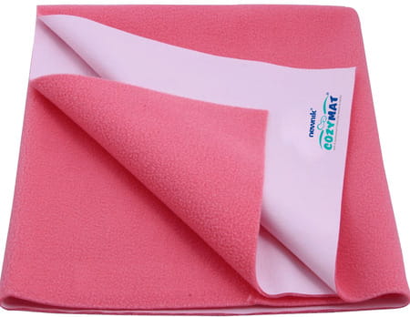 Newnik Cozymat Dry Sheet (Size: 140cm X 100cm) Large Salmon Rose