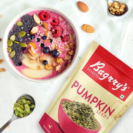Bagrrys Pumpkin Seeds Gluten Free High Protein & Fibre 100% Vegan & Raw 250g