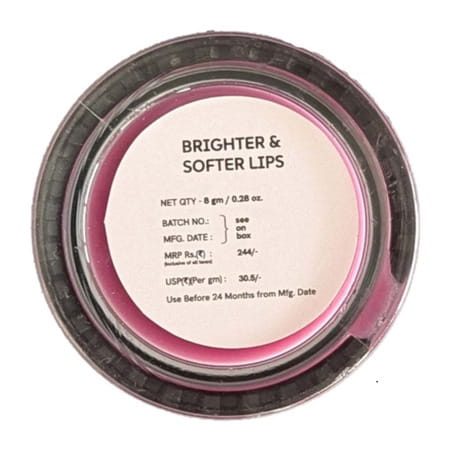 Aravi Organic Beetroot Lip Balm - Moisturizes | Softens & Adds Natural Color To Lips - 8gm