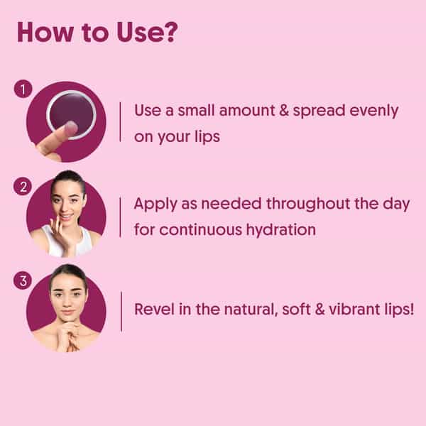 Aravi Organic Beetroot Lip Balm - Moisturizes | Softens & Adds Natural Color To Lips - 8Gm