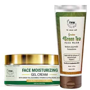 Tnw The Natural Wash Face Moisturizing Gel Cream & Green Tea Face Wash