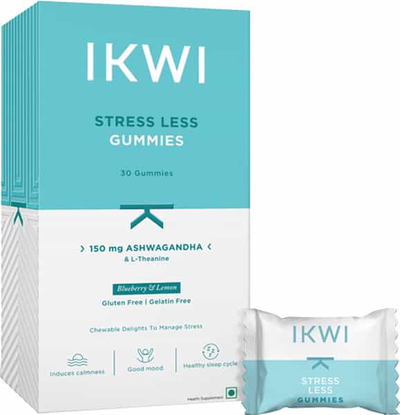 Ikwi Stress Less Gummies With 150 Mg Ashwagandha & L-Theanine