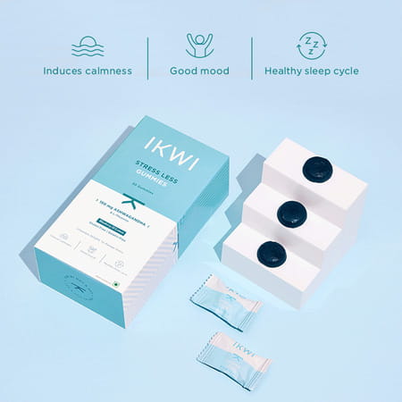 Ikwi Stress Less Gummies With 150 Mg Ashwagandha & L-Theanine