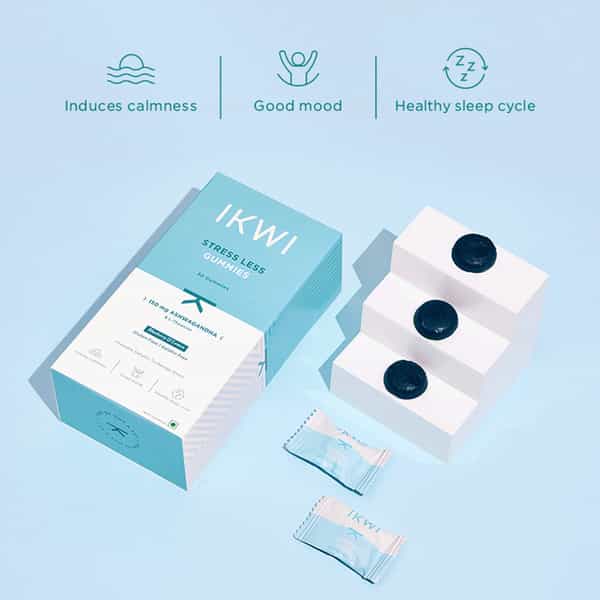 Ikwi Stress Less Gummies With 150 Mg Ashwagandha & L-Theanine