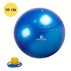 Healthtrek Anti Burst Gym Ball 55 Cm With Foot Pump (Pack Of 1 | Blue)