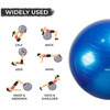 Healthtrek Anti Burst Gym Ball 55 Cm With Foot Pump (Pack Of 1 | Blue)
