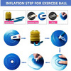 Healthtrek Anti Burst Gym Ball 55 Cm With Foot Pump (Pack Of 1 | Blue)