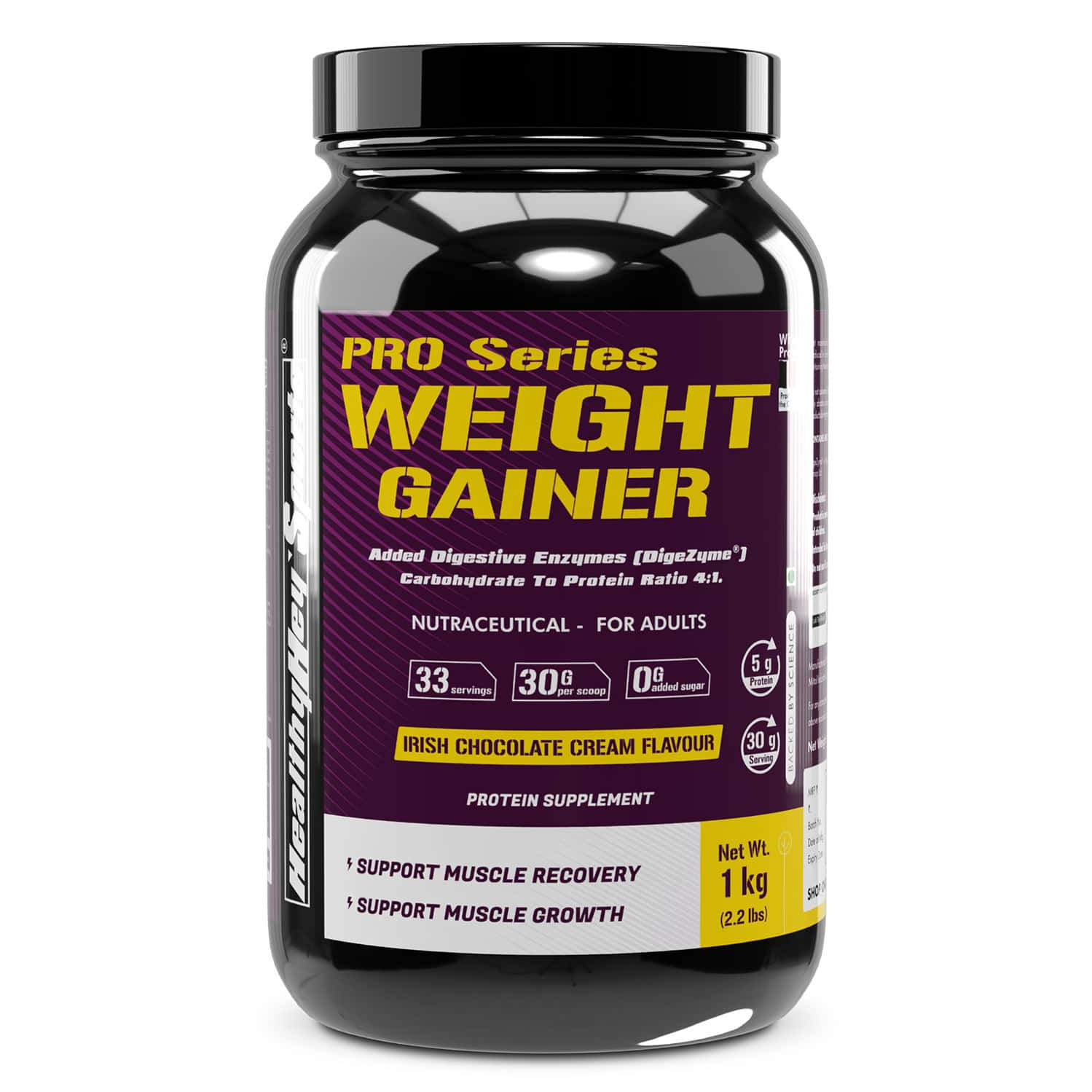 Healthyhey Nutrition Weight Gainer - 1 Kg Irish Chocolate Cream