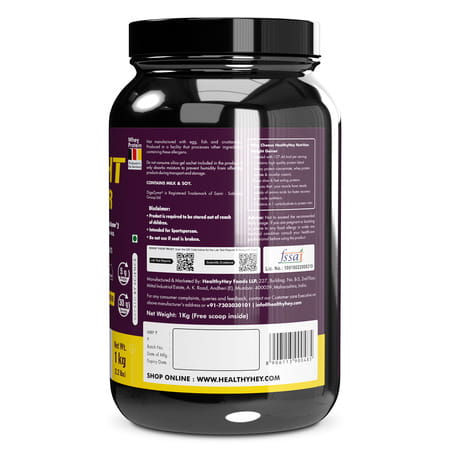 Healthyhey Nutrition Weight Gainer - 1 Kg Irish Chocolate Cream