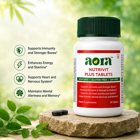 Aora Nutrivit Plus Multivitamin With Vitamins | Grape Seed Extract | 30 Tablets