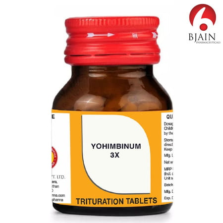 Bjain Yohimbinum Trituration Tablet 3x | 25gm